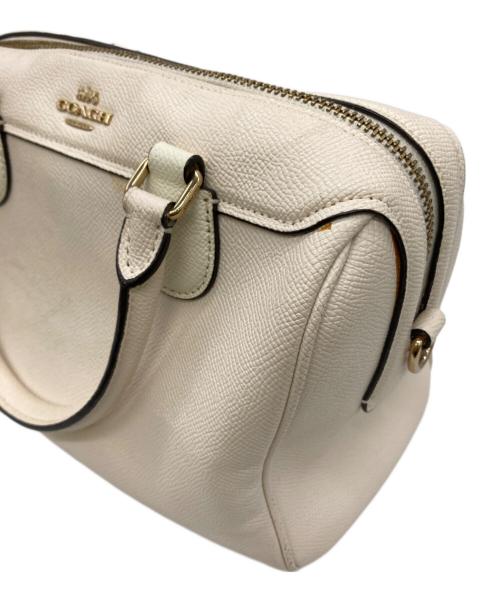 COACH（コーチ）COACH (コーチ) 2wayミニボストンバッグ ホワイトの古着・服飾アイテム