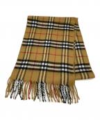BURBERRY LONDONバーバリーロンドン）の古着「ノバチェック柄ウールマフラー」｜ブラウン
