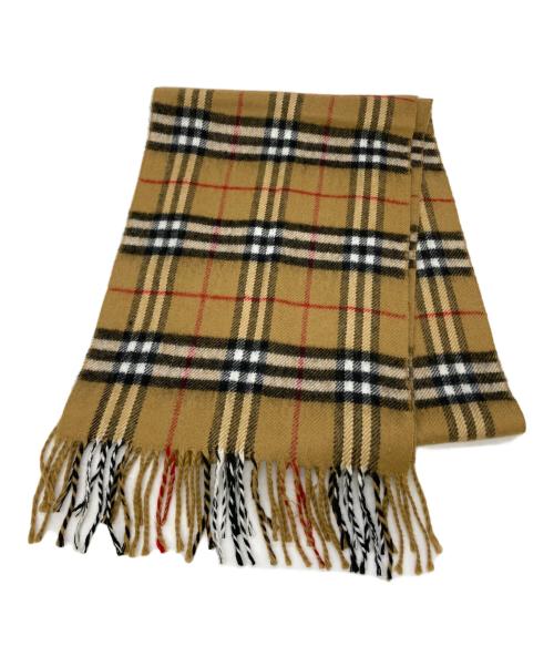 BURBERRY LONDON（バーバリーロンドン）BURBERRY LONDON (バーバリーロンドン) ノバチェック柄ウールマフラー ブラウンの古着・服飾アイテム