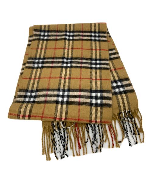 BURBERRY LONDON（バーバリーロンドン）BURBERRY LONDON (バーバリーロンドン) ノバチェック柄ウールマフラー ブラウンの古着・服飾アイテム