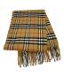 BURBERRY LONDON (バーバリーロンドン) ノバチェック柄ウールマフラー ブラウン：5000円