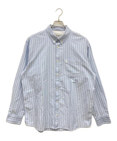 CarHartt（カーハート）CarHartt (カーハート) マチ付きボタンダウンシャツ ネイビー サイズ:L 180/96Aの古着・服飾アイテム