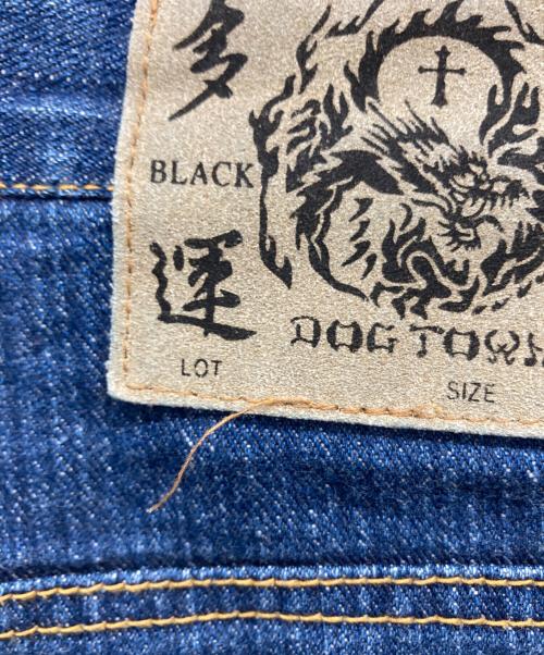 DOG TOWN（ドッグ タウン）DOG TOWN (ドッグ タウン) 00s ロゴ刺繍デニムハーフパンツ インディゴ サイズ:LARGEの古着・服飾アイテム