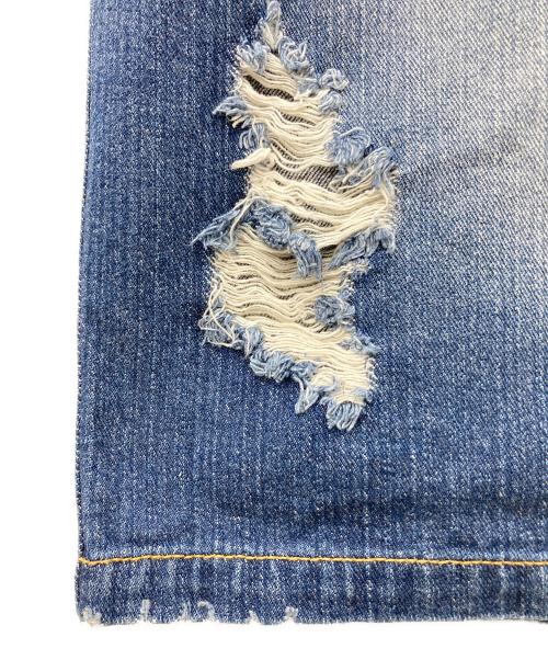 DOG TOWN（ドッグ タウン）DOG TOWN (ドッグ タウン) 00s ロゴ刺繍デニムハーフパンツ インディゴ サイズ:LARGEの古着・服飾アイテム