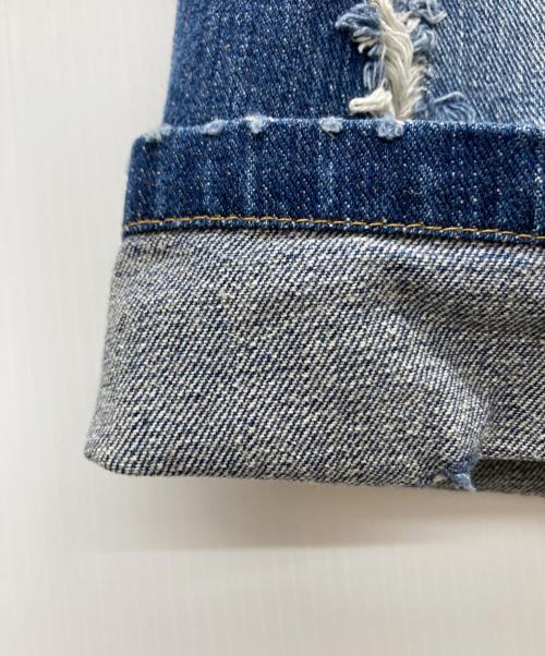 DOG TOWN（ドッグ タウン）DOG TOWN (ドッグ タウン) 00s ロゴ刺繍デニムハーフパンツ インディゴ サイズ:LARGEの古着・服飾アイテム