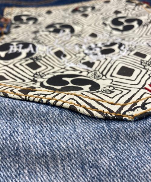 DOG TOWN（ドッグ タウン）DOG TOWN (ドッグ タウン) 00s ロゴ刺繍デニムハーフパンツ インディゴ サイズ:LARGEの古着・服飾アイテム