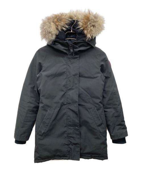 CANADA GOOSE（カナダグース）CANADA GOOSE (カナダグース) Victoria Parka Heritage Fus ブラック サイズ:XSの古着・服飾アイテム