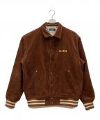 X-LARGEエクストララージ）の古着「EMBROIDERY EMBLEM CORDUROY JACKET」｜ブラウン