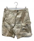 G-STAR RAWジースターロゥ）の古着「Sport Trainer Shorts Allover」｜ベージュ