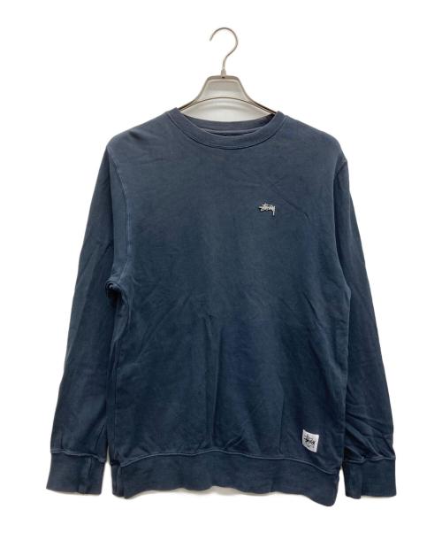 stussy（ステューシー）stussy (ステューシー) ライトウエイトスウェット ネイビー サイズ:MEDIUMの古着・服飾アイテム