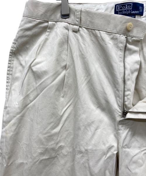 POLO RALPH LAUREN（ポロ・ラルフローレン）POLO RALPH LAUREN (ポロ・ラルフローレン) 2タックパンツ ベージュ サイズ:36の古着・服飾アイテム