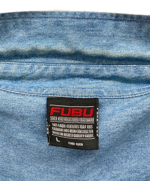 FUBU（フブ）FUBU (フブ) ビッグシャツ ブルー サイズ:Lの古着・服飾アイテム