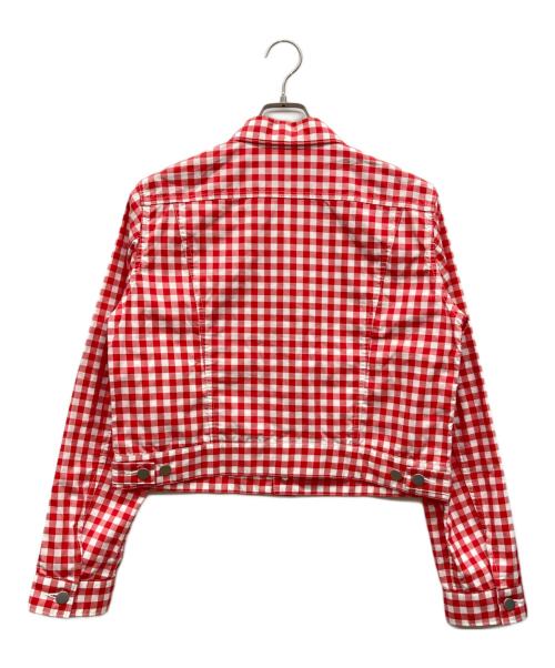 COMME des GARCONS GIRL（コムデギャルソンガール）COMME des GARCONS GIRL (コムデギャルソンガール) ギンガムチェックシャツジャケット レッド サイズ:Lの古着・服飾アイテム