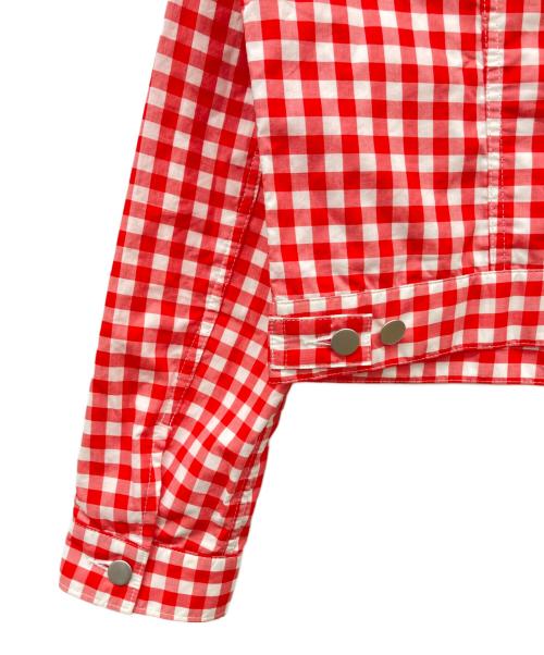 COMME des GARCONS GIRL（コムデギャルソンガール）COMME des GARCONS GIRL (コムデギャルソンガール) ギンガムチェックシャツジャケット レッド サイズ:Lの古着・服飾アイテム