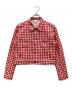 COMME des GARCONS GIRL（コムデギャルソンガール）の古着「ギンガムチェックシャツジャケット」｜レッド