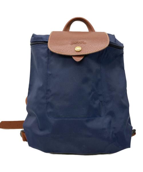 LONGCHAMP（ロンシャン）LONGCHAMP (ロンシャン) ナイロンリュック　ル・プリアージュ ネイビーの古着・服飾アイテム
