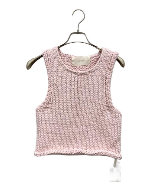 TODAYFUL（トゥデイフル）TODAYFUL (トゥデイフル) Hand Knit Vest ピンク サイズ:Fの古着・服飾アイテム