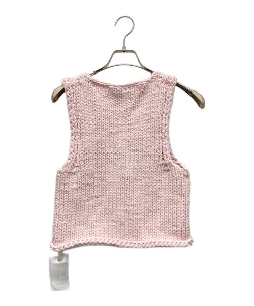 TODAYFUL（トゥデイフル）TODAYFUL (トゥデイフル) Hand Knit Vest ピンク サイズ:Fの古着・服飾アイテム
