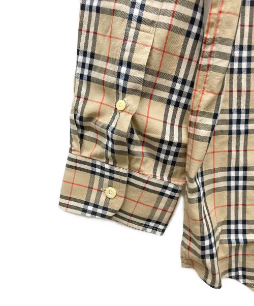 BURBERRY（バーバリー）BURBERRY (バーバリー) ノヴァチェックBDシャツ ベージュ サイズ:41(L)の古着・服飾アイテム