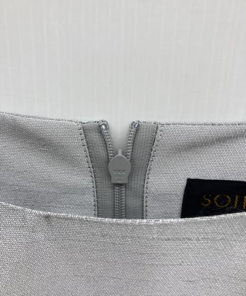 SOIR DOLCE（ソワール ドルチェ）SOIR DOLCE (ソワール ドルチェ) シャンタン素材の優美なワンピース サイズ:7ARの古着・服飾アイテム