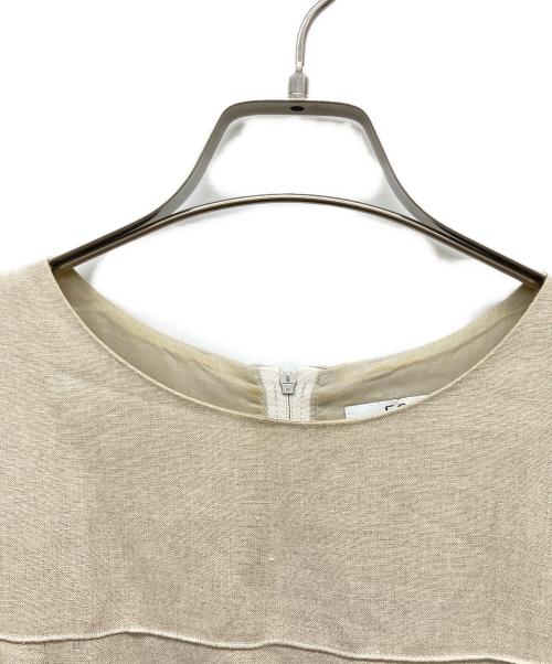 FOXEY（フォクシー）FOXEY (フォクシー) リネンドロップノースリーブワンピース ベージュ サイズ:40の古着・服飾アイテム
