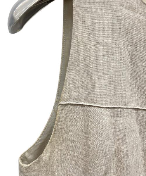 FOXEY（フォクシー）FOXEY (フォクシー) リネンドロップノースリーブワンピース ベージュ サイズ:40の古着・服飾アイテム
