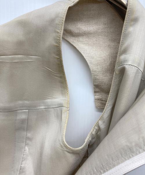 FOXEY（フォクシー）FOXEY (フォクシー) リネンドロップノースリーブワンピース ベージュ サイズ:40の古着・服飾アイテム