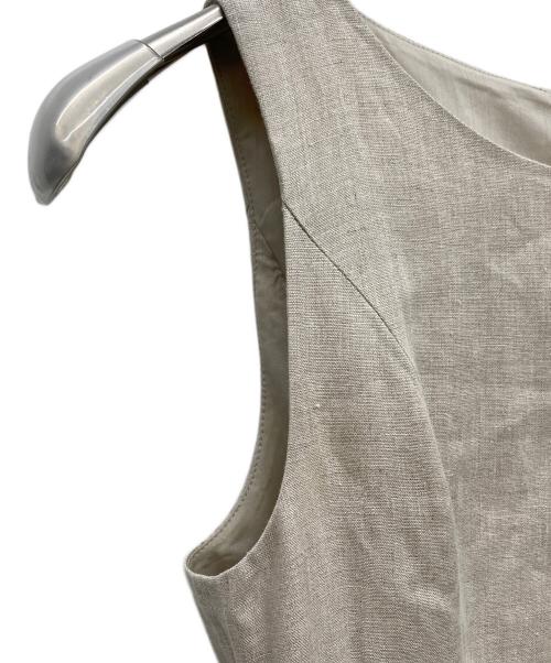 FOXEY（フォクシー）FOXEY (フォクシー) リネンノースリーブワンピース ベージュ サイズ:40の古着・服飾アイテム
