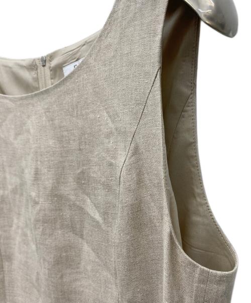 FOXEY（フォクシー）FOXEY (フォクシー) リネンノースリーブワンピース ベージュ サイズ:40の古着・服飾アイテム