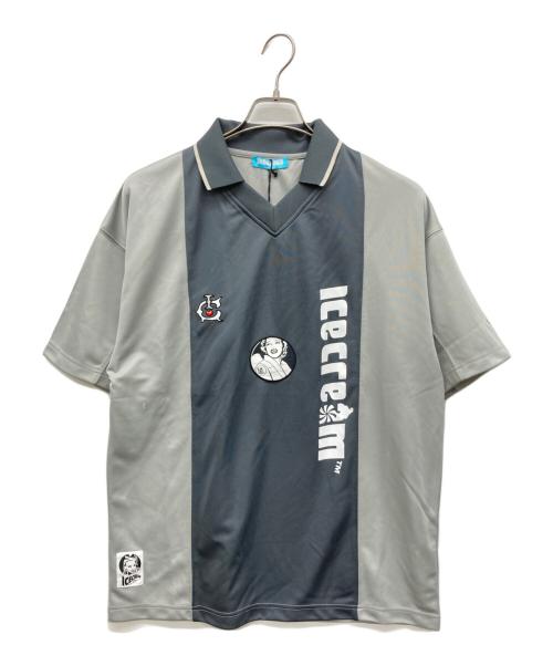 ICE CREAM（アイスクリーム）Ice Cream (アイスクリーム) Football Shirt グレー サイズ:Mの古着・服飾アイテム