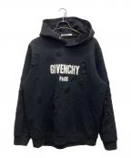 GIVENCHYジバンシィ）の古着「Destroyed Logo Pullover」｜ブラック