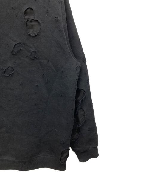 GIVENCHY（ジバンシィ）GIVENCHY (ジバンシィ) Destroyed Logo Pullover ブラック サイズ:Lの古着・服飾アイテム
