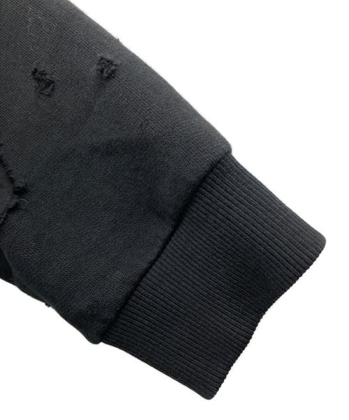 GIVENCHY（ジバンシィ）GIVENCHY (ジバンシィ) Destroyed Logo Pullover ブラック サイズ:Lの古着・服飾アイテム