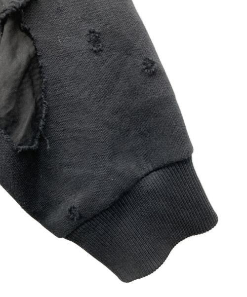 GIVENCHY（ジバンシィ）GIVENCHY (ジバンシィ) Destroyed Logo Pullover ブラック サイズ:Lの古着・服飾アイテム