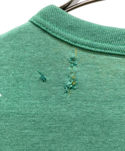USED（ユーズド）USED (ユーズド) ダブルフェイスtシャツ グリーン×イエロー サイズ:なしの古着・服飾アイテム