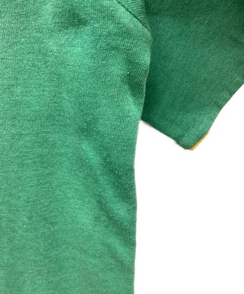 USED（ユーズド）USED (ユーズド) ダブルフェイスtシャツ グリーン×イエロー サイズ:なしの古着・服飾アイテム