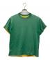 USED（ユーズド）の古着「ダブルフェイスtシャツ」｜グリーン×イエロー