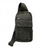 PORTERポーター）の古着「SLING SHOULDER BAG」｜グレー