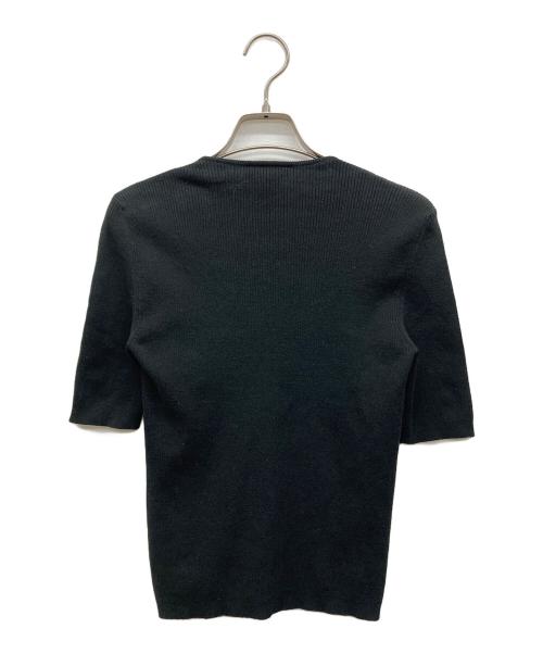 CELINE（セリーヌ）CELINE (セリーヌ) 半袖ニット ブラック サイズ:Mの古着・服飾アイテム