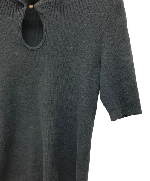 CELINE（セリーヌ）CELINE (セリーヌ) 半袖ニット ブラック サイズ:Mの古着・服飾アイテム