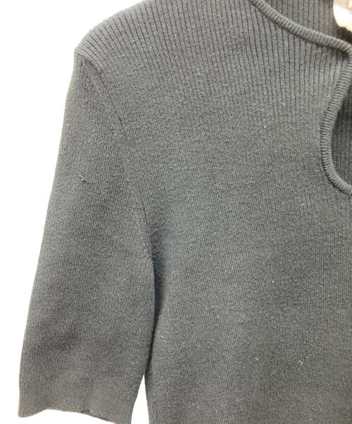 CELINE（セリーヌ）CELINE (セリーヌ) 半袖ニット ブラック サイズ:Mの古着・服飾アイテム