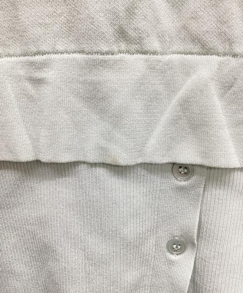 ADORE（アドーア）ADORE (アドーア) レイヤードヘムニット 黄緑 サイズ:38の古着・服飾アイテム