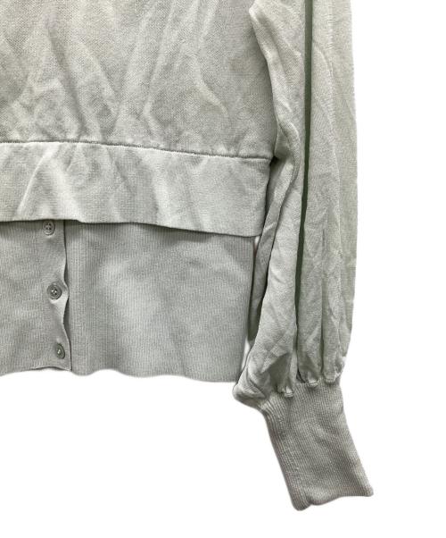 ADORE（アドーア）ADORE (アドーア) レイヤードヘムニット 黄緑 サイズ:38の古着・服飾アイテム