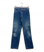 Dickiesディッキーズ）の古着「ペイントデニムパンツ」｜スカイブルー
