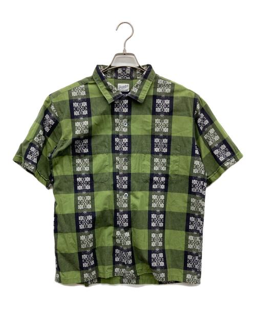 TENDERLOIN（テンダーロイン）TENDERLOIN (テンダーロイン) 開襟半袖シャツ グリーン サイズ:Ｓの古着・服飾アイテム