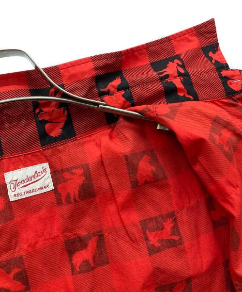 TENDERLOIN（テンダーロイン）TENDERLOIN (テンダーロイン) ウェスタン調総柄半袖シャツ レッド サイズ:Mの古着・服飾アイテム