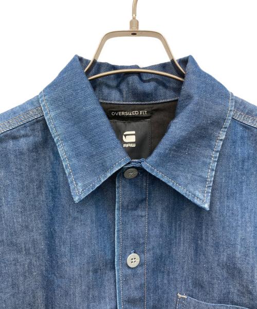 G-STAR RAW（ジースターロゥ）G-STAR RAW (ジースターロゥ) LONG POCKET BOX FIT SHIRT インディゴ サイズ:XSの古着・服飾アイテム