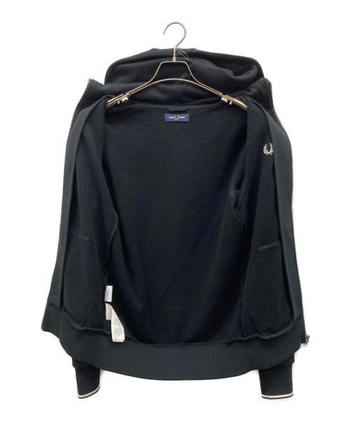 FRED PERRY（フレッドペリー）FRED PERRY (フレッドペリー) Hooded Zip Through Sweatshirt ブラック サイズ:XSの古着・服飾アイテム