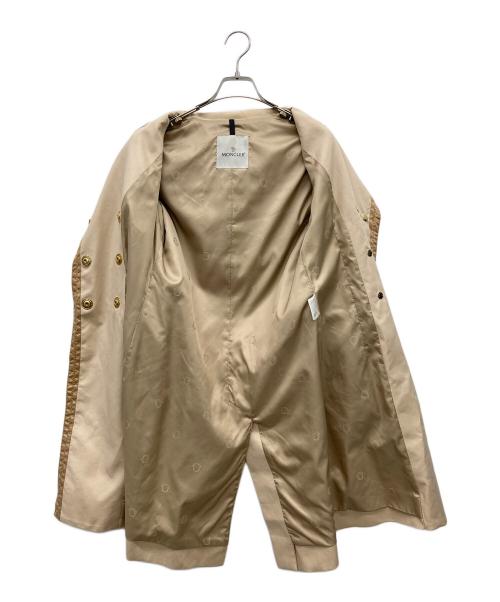 MONCLER（モンクレール）MONCLER (モンクレール) ダブルブレストトレンチコート ベージュの古着・服飾アイテム