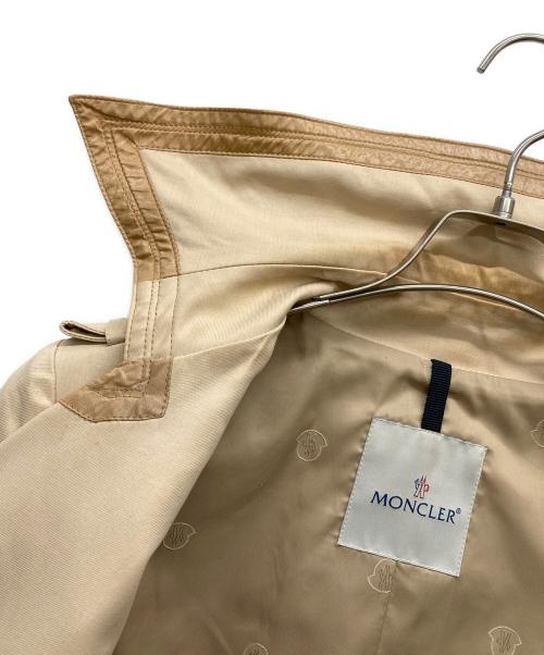 MONCLER（モンクレール）MONCLER (モンクレール) ダブルブレストトレンチコート ベージュの古着・服飾アイテム